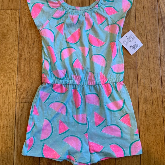 jumping beans Other - Jumping Beans watermelon raglan romper. New